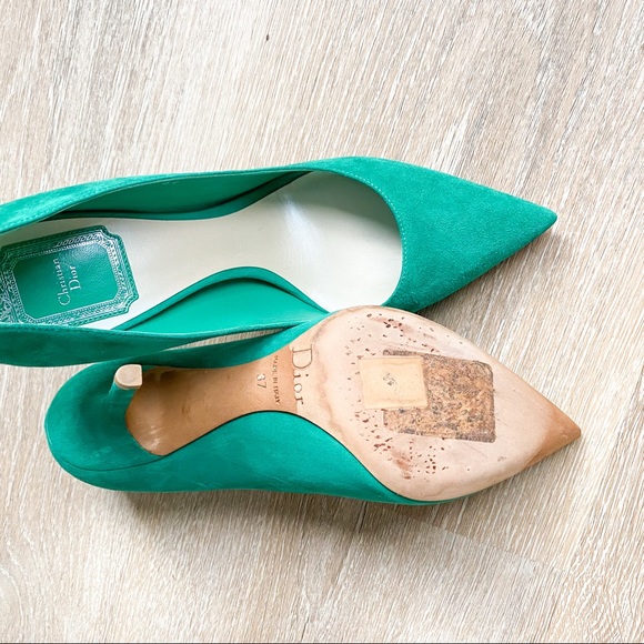 ! SOLD ! DIOR CHERIE POINTY PUMP HEELS EU 37/ US 6.5 - Picture 8 of 10